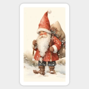 Christmas Santa Cottagecore Vintage Sticker